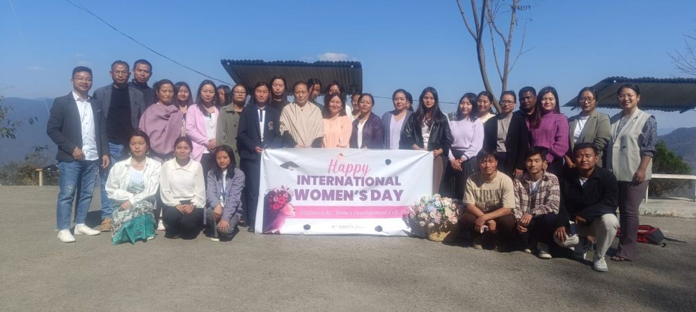 Dignitaries and others at the observance of International Women’s Day held in Phek Government College on March 8.